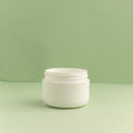 1 oz White Double Walled Plastic Cosmetic Jar fragrance oil bottle