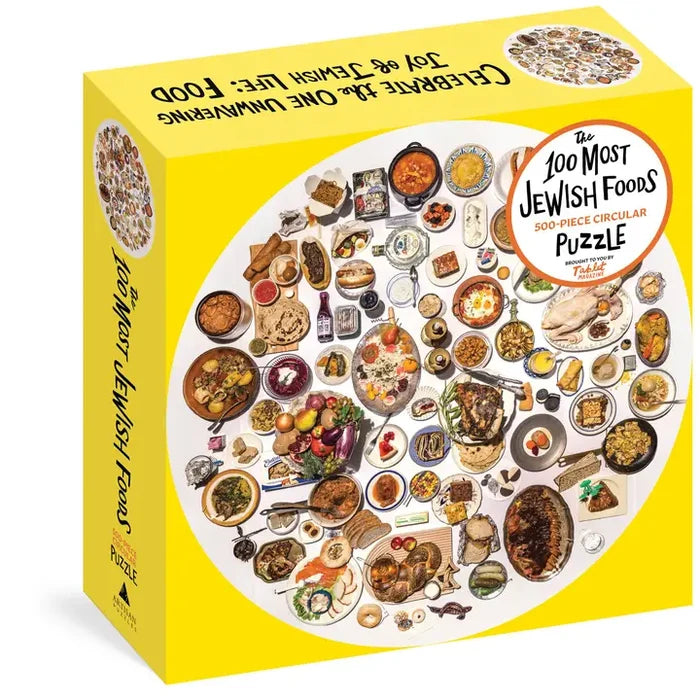 100 Most Jewish Foods Circle Puzzle