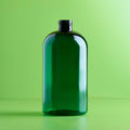 16 oz Green Boston Round Plastic Bottle - 24/410