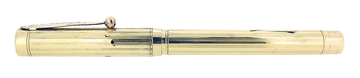 1920S SHEAFFER #2 GOLD FILLED FLAT TOP 14K F-BBB+ FLEX NIB FOUNTAIN PEN RESTORED OFFERED BY ANTIQUE DIGGER