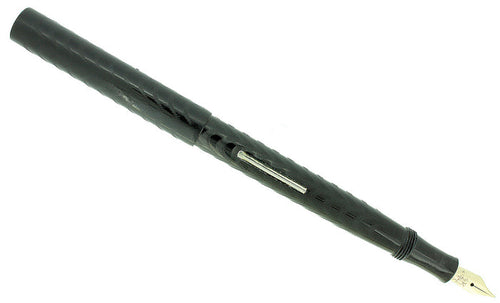 1920S STAR PEN CO CINCINNATI OHIO MAKER BLACK HARD RUBBER FOUNTAIN PEN RESTORED OFFERED BY ANTIQUE DIGGER