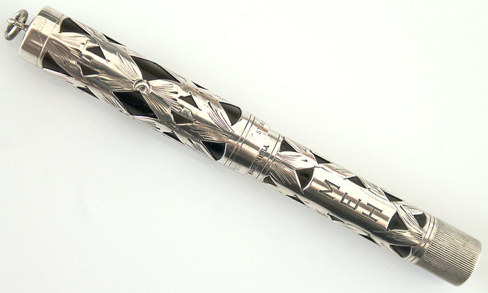 1920s STERLING WATERMAN'S 452 1/2V RING TOP FOUNTAIN PEN