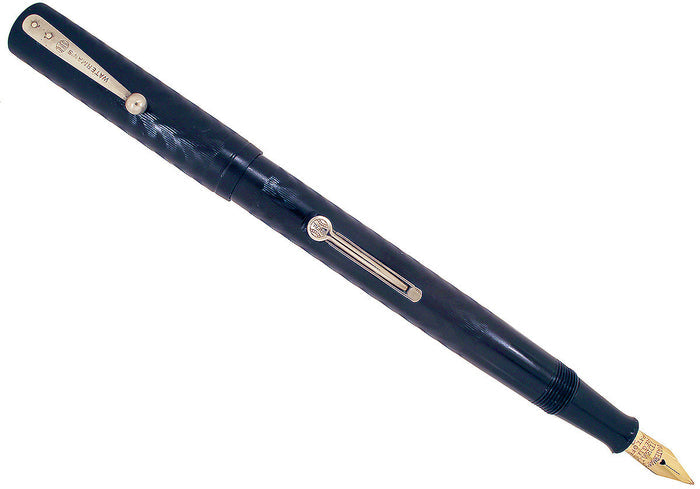 1920s WATERMAN 52 BCHR FOUNTAIN PEN NICKEL TRIM XF to BBB+ FLEX NIB RESTORED OFFERED BY ANTIQUE DIGGER