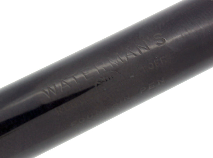 1920S WATERMAN #52 BLACK SMOOTH HARD RUBBER FOUNTAIN PEN RESTORED OFFERED BY ANTIQUE DIGGER
