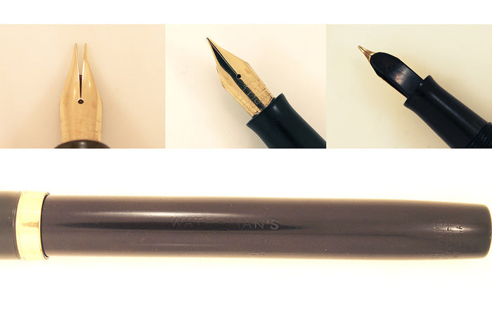 1920s WATERMAN 52 GOLD FILL TRIM BHR F - BBB FLEX NIB FOUNTAIN PEN