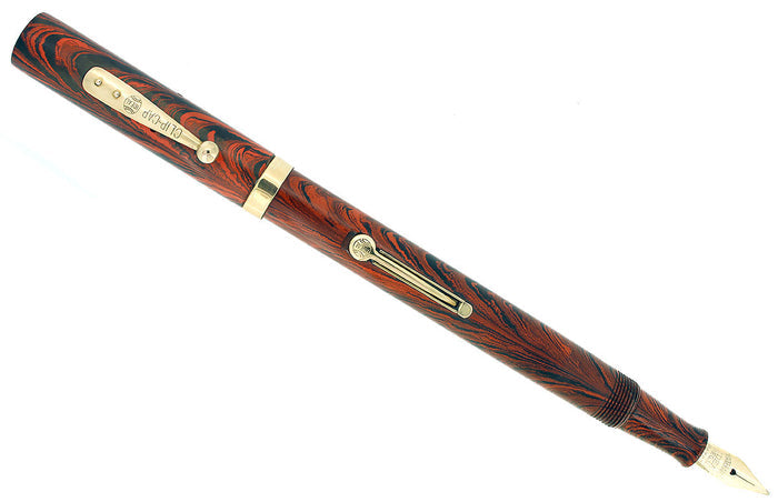 1920S WATERMAN 52 RIPPLE RIPPLE M-BBB 2.28MM FLEX NIB FOUNTAIN PEN RESTORED OFFERED BY ANTIQUE DIGGER