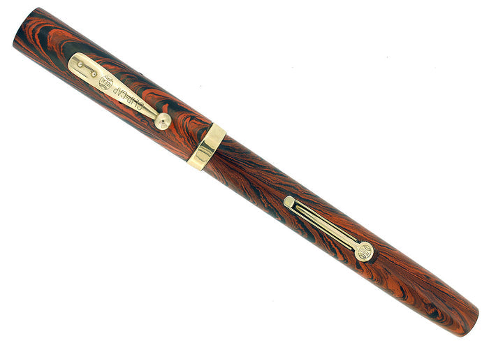 1920S WATERMAN 52 RIPPLE RIPPLE M-BBB 2.28MM FLEX NIB FOUNTAIN PEN RESTORED OFFERED BY ANTIQUE DIGGER