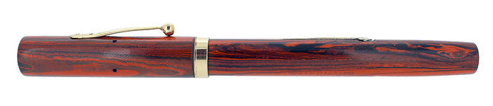 1920S WATERMAN #52 WOOD GRAIN FOUNTAIN PEN M-BBB FLEX NIB RESTORED OFFERED BY ANTIQUE DIGGER