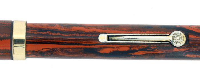 1920S WATERMAN #52 WOOD GRAIN FOUNTAIN PEN M-BBB FLEX NIB RESTORED OFFERED BY ANTIQUE DIGGER
