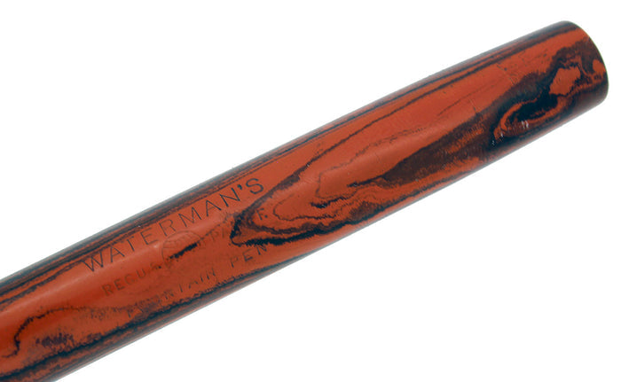 1920S WATERMAN #52 WOOD GRAIN FOUNTAIN PEN M-BBB FLEX NIB RESTORED OFFERED BY ANTIQUE DIGGER