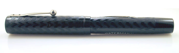 1920s WATERMAN 52V BCHR FOUNTAIN PEN NICKEL TRIM F to BBB+ FLEX NIB RESTORED OFFERED BY ANTIQUE DIGGER