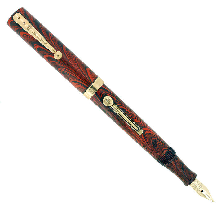 1920S WATERMAN 52V RIPPLE RIPPLE M-BBB 2.12MM FLEX NIB FOUNTAIN PEN RESTORED OFFERED BY ANTIQUE DIGGER