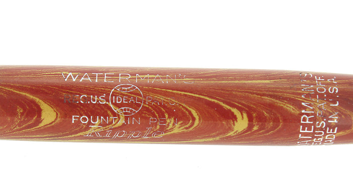 1920s WATERMAN 52V ROSE RIPPLE HARD RUBBER FOUNTAIN PEN BARREL SECTION FEED OFFERED BY ANTIQUE DIGGER