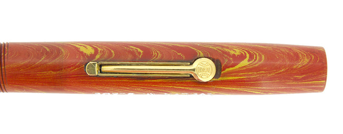1920s WATERMAN 52V ROSE RIPPLE HARD RUBBER FOUNTAIN PEN BARREL SECTION FEED OFFERED BY ANTIQUE DIGGER