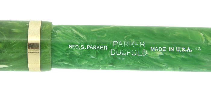 1927 DUOFOLD JADE FOUNTAIN PEN RESTORED