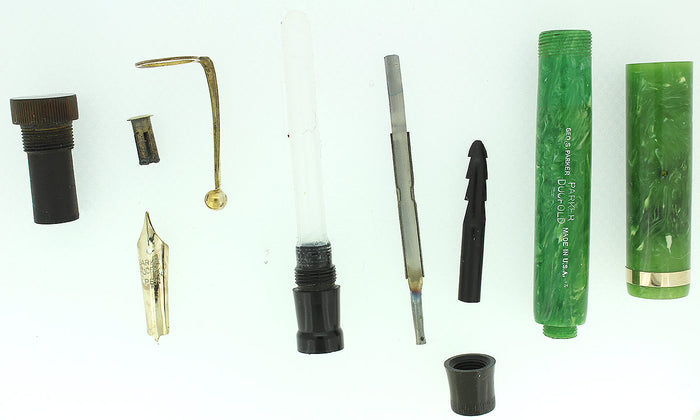 1927 DUOFOLD JADE FOUNTAIN PEN RESTORED