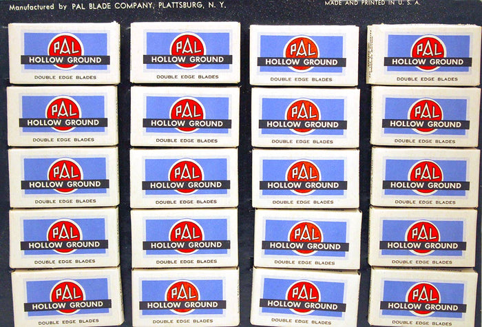 1930s PAL HOLLOW GROUND RAZOR BLADE STORE COUNTERTOP ADVERTISING DISPLAY MINT OFFERED BY ANTIQUE DIGGER