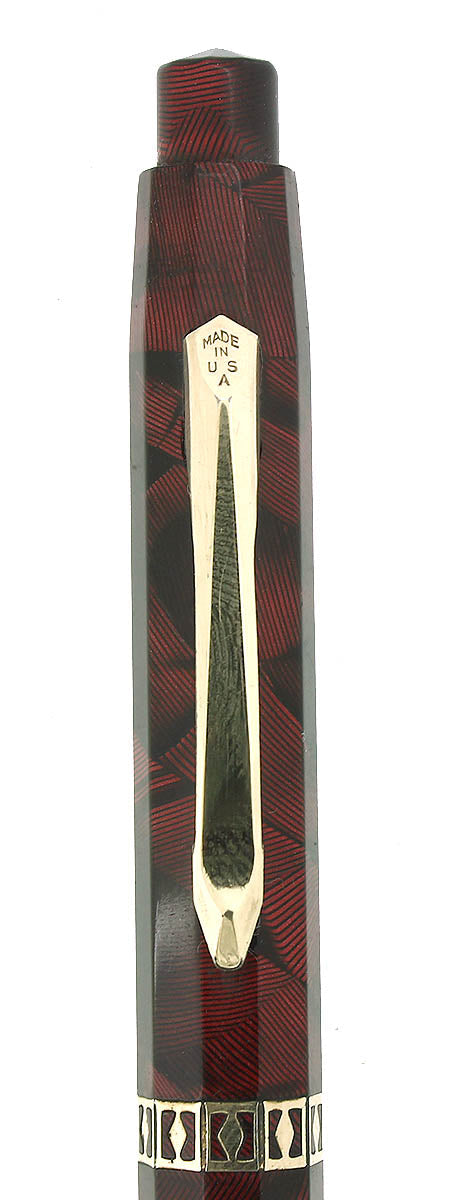 1930S WAHL EVERSHARP DORICE RED SHELL REPEATER PENCIL RESTORED OFFERED BY ANTIQUE DIGGER