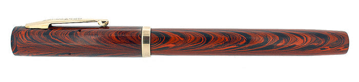 1930S WATERMAN 52 RIPPLE RIPPLE F-BBB 2.13MM FLEX NIB FOUNTAIN PEN RESTORED OFFERED BY ANTIQUE DIGGER