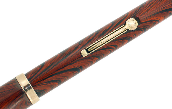 1930S WATERMAN 52 RIPPLE RIPPLE F-BBB 2.13MM FLEX NIB FOUNTAIN PEN RESTORED OFFERED BY ANTIQUE DIGGER