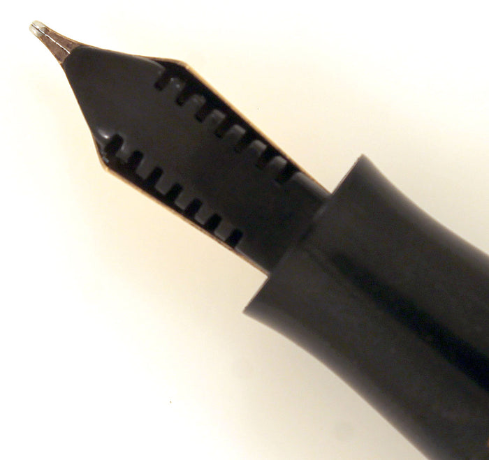 1934 PARKER BURGUNDY MOTTLED DOUBLE JEWEL VACUMATIC JR FOUNTAIN PEN RESTORED OFFERED BY ANTIQUE DIGGER