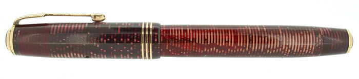 1935 PARKER BURGUNDY PEARL STANDARD VACUMATIC FOUNTAIN PEN RESTORED OFFERED BY ANTIQUE DIGGER