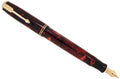 1935 PARKER MOTTLED BURGUNDY DOUBLE JEWEL VACUMATIC JR FOUNTAIN PEN RESTORED OFFERED BY ANTIQUE DIGGER