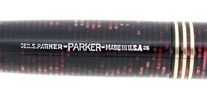 1935 PARKER VACUMATIC BURGUNDY PEARL OVERSIZE MECHANICAL PENCIL RESTORED OFFERED BY ANTIQUE DIGGER