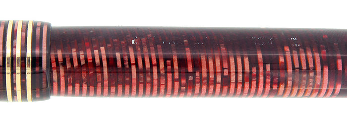 1935 PARKER VACUMATIC BURGUNDY PEARL STANDARD SIZE FOUNTAIN PEN RESTORED OFFERED BY ANTIQUE DIGGER