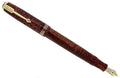 1936 PARKER BURGUNDY PEARL DOUBLE JEWEL STANDARD VACUMATIC FOUNTAIN PEN RESTORED OFFERED BY ANTIQUE DIGGER