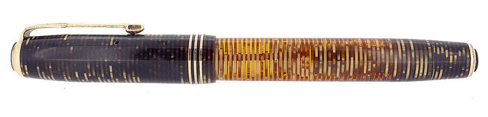 1936 PARKER GOLDEN PEARL STANDARD VACUMATIC DOUBLE JEWEL FOUNTAIN PEN RESTORED OFFERED BY ANTIQUE DIGGER