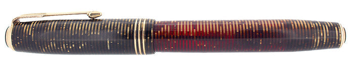 1936 PARKER GOLDEN PEARL STANDARD VACUMATIC DOUBLE JEWEL FOUNTAIN PEN RESTORED OFFERED BY ANTIQUE DIGGER