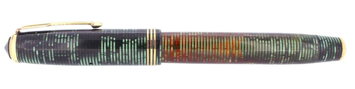1936 PARKER VACUMATIC EMERALD PEARL DOUBLE JEWEL STANDARD FOUNTAIN PEN RESTORED OFFERED BY ANTIQUE DIGGER
