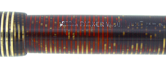1937 PARKER GOLDEN PEARL STANDARD VACUMATIC DOUBLE JEWEL FOUNTAIN PEN RESTORED OFFERED BY ANTIQUE DIGGER