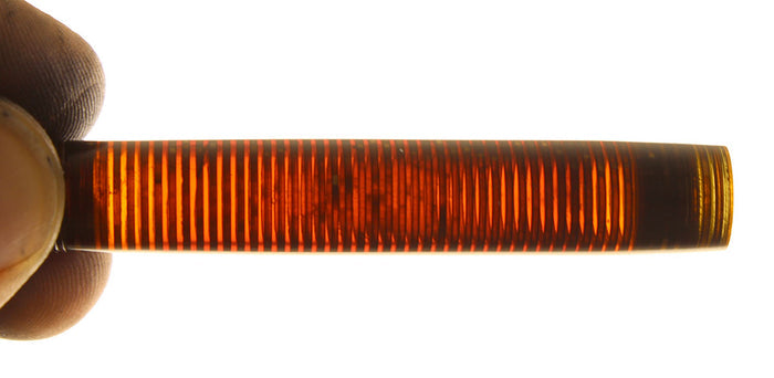 1937 PARKER GOLDEN PEARL STANDARD VACUMATIC DOUBLE JEWEL FOUNTAIN PEN RESTORED OFFERED BY ANTIQUE DIGGER