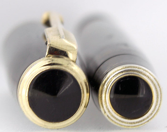 1937 PARKER GOLDEN PEARL STANDARD VACUMATIC DOUBLE JEWEL FOUNTAIN PEN RESTORED OFFERED BY ANTIQUE DIGGER
