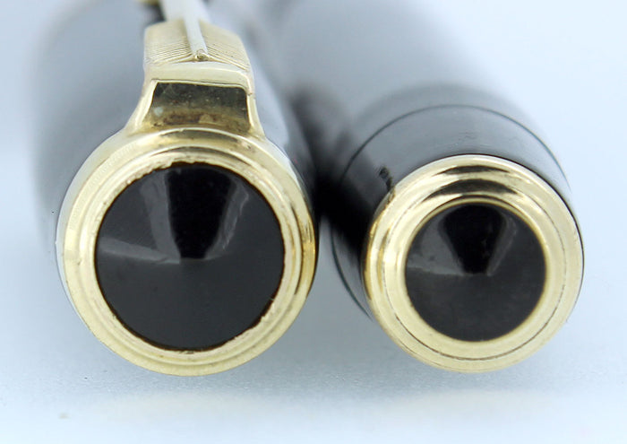 1937 PARKER JET BLACK STANDARD VACUMATIC DOUBLE JEWEL FOUNTAIN PEN RESTORED OFFERED BY ANTIQUE DIGGER