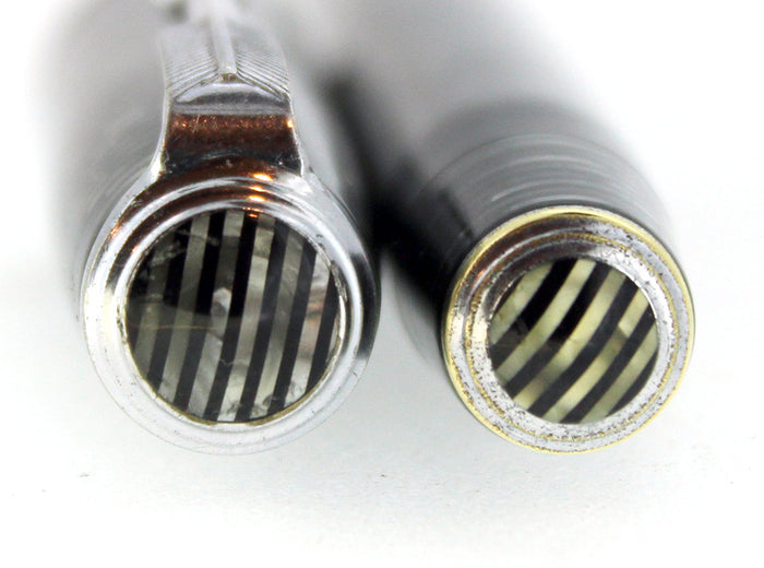1937 PARKER SILVER PEARL STANDARD VACUMATIC DOUBLE JEWEL FOUNTAIN PEN RESTORED OFFERED BY ANTIQUE DIGGER