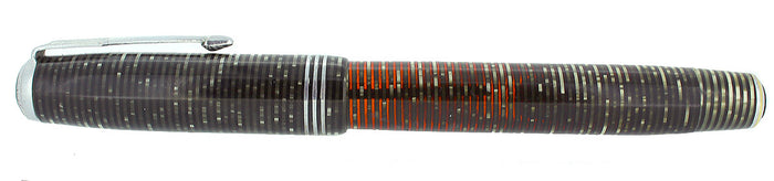 1937 PARKER SILVER PEARL STANDARD VACUMATIC FOUNTAIN PEN RESTORED OFFERED BY ANTIQUE DIGGER