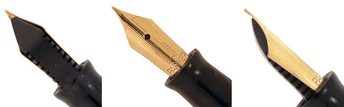 1938 PARKER BROWN DOUBLE JEWEL VACUMATIC SHADOW WAVE FOUNTAIN PEN RESTORED WITH HARD TO FIND STAR CLIP