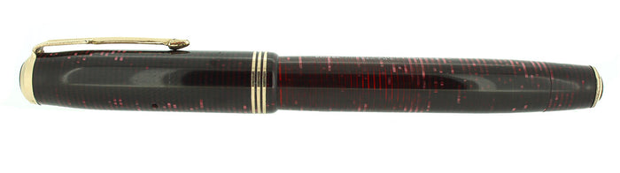 1938 PARKER BURGUNDY PEARL STANDARD VACUMATIC FOUNTAIN PEN RESTORED OFFERED BY ANTIQUE DIGGER