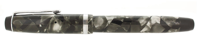 1938 PARKER CHALLENGER STANDARD SIZE GRAY MARBLED FOUNTAIN PEN RESTORED OFFERED BY ANTIQUE DIGGER