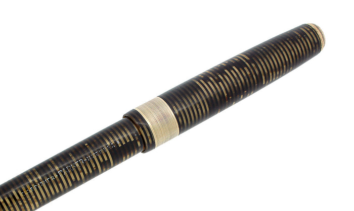 1938 PARKER MAXIMA GOLDEN PEARL INJECTOR PENCIL JEWELER COIN STACK CAP BAND OFFERED BY ANTIQUE DIGGER