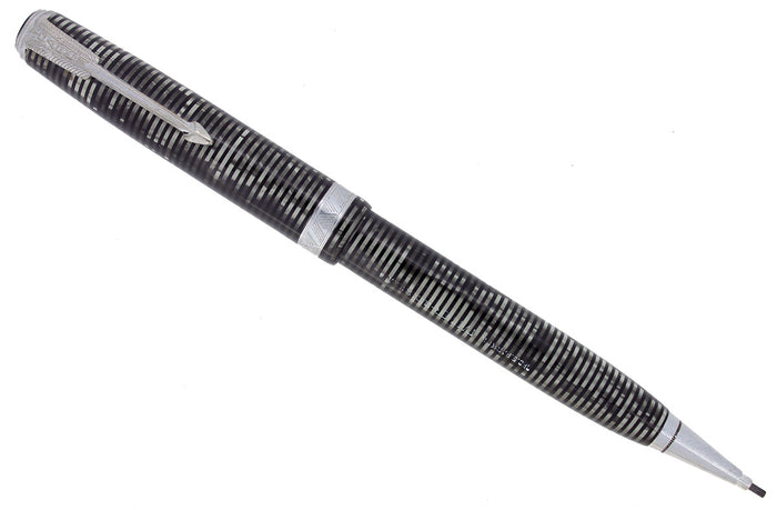 1938 PARKER VACUMATIC SILVER PEARL CELLULOID MAJOR INJECTOR PENCIL SCARCE OFFERED BY ANTIQUE DIGGER