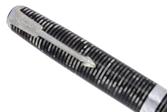 1938 PARKER VACUMATIC SILVER PEARL CELLULOID MAJOR INJECTOR PENCIL SCARCE OFFERED BY ANTIQUE DIGGER