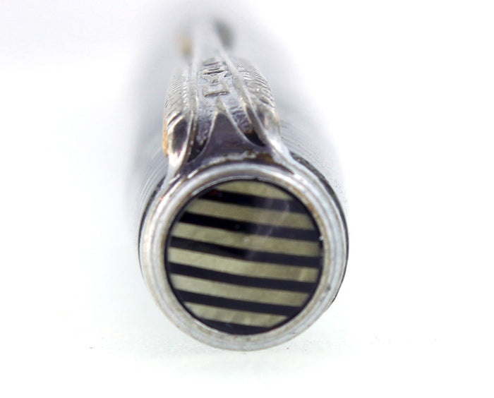 1938 PARKER VACUMATIC SILVER PEARL CELLULOID MAJOR INJECTOR PENCIL SCARCE OFFERED BY ANTIQUE DIGGER