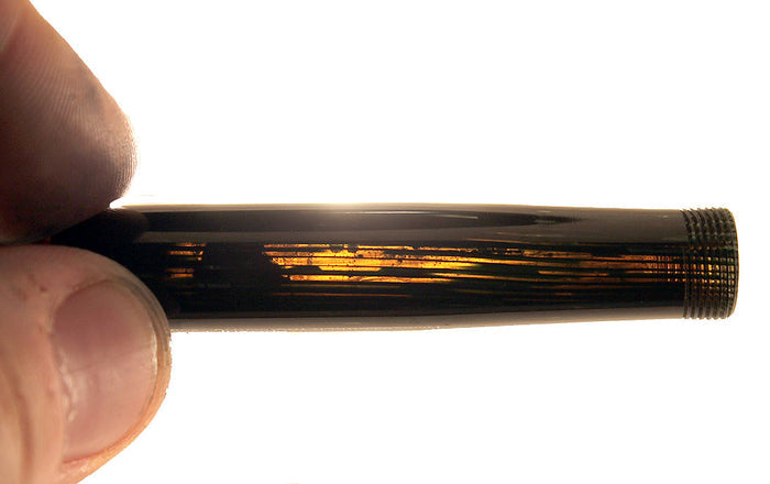 1939 PARKER EMERALD DOUBLE JEWEL VACUMATIC SHADOW WAVE FOUNTAIN PEN RESTORED OFFERED BY ANTIQUE DIGGER