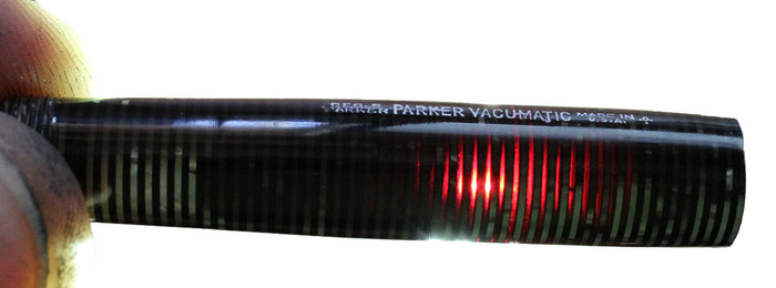 1940 PARKER SILVER PEARL STREAMLINE STANDARD VACUMATIC FOUNTAIN PEN RESTORED OFFERED BY ANTIQUE DIGGER
