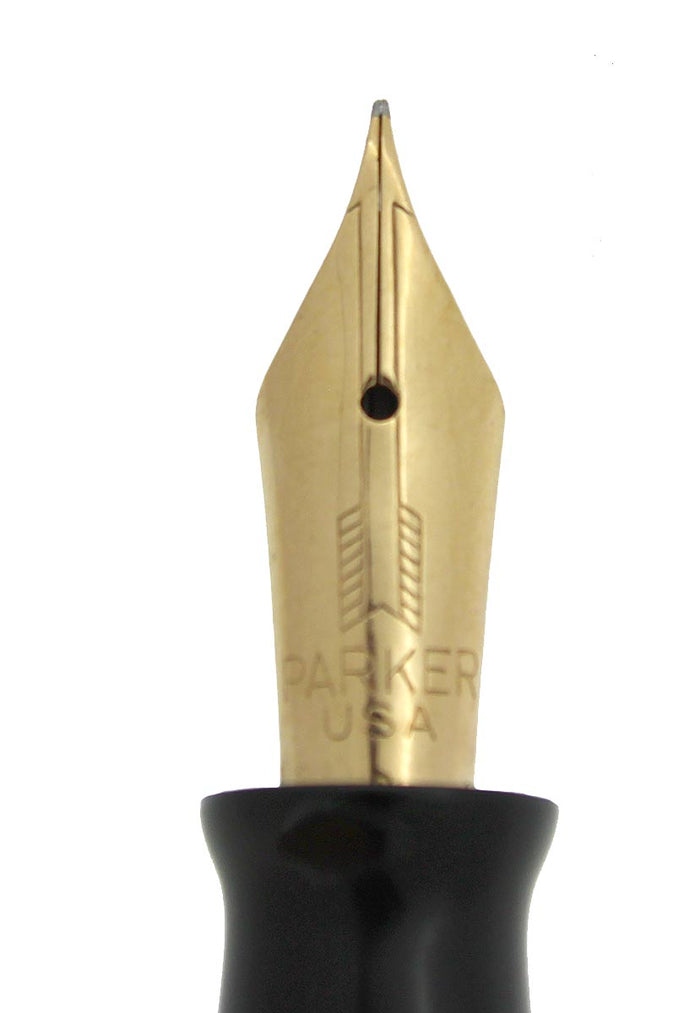 1940 PARKER VACUMATIC GOLDEN PEARL DOUBLE JEWEL FOUNTAIN PEN RESTORED NEAR MINT OFFERED BY ANTIQUE DIGGER