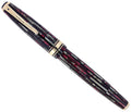 1941 PARKER 1ST GEN SENIOR STRIPED DUOFOLD DUSTY ROSE FOUNTAIN PEN RESTORED OFFERED BY ANTIQUE DIGGER